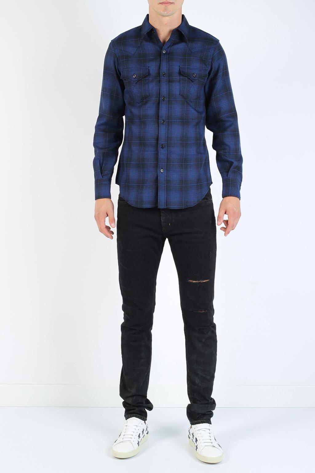Saint Laurent Checked wool shirt | Men's Clothing | Vitkac
